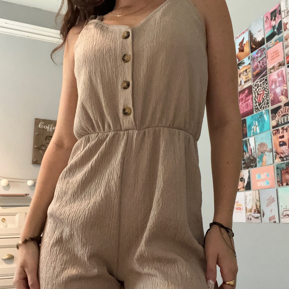 H&M TAN ROMPER